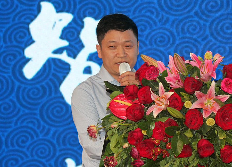 中农威特生物科技股份有限公司生产部部长刘学荣做报告